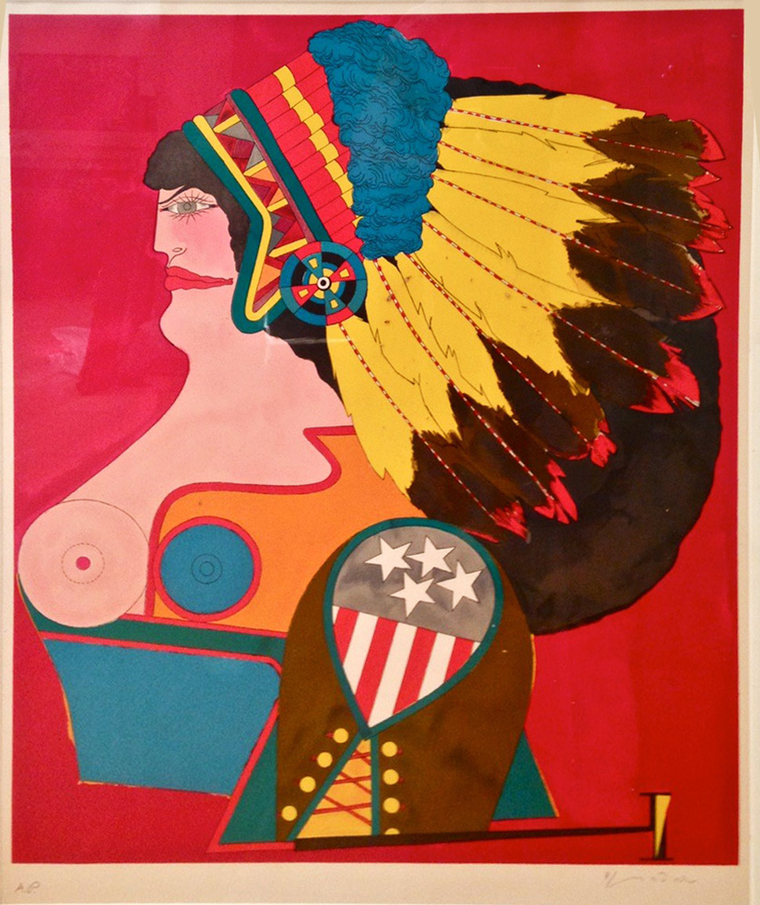 Appraisal: - Lindner Miss American Indian Lithograph Richard Lindner German American