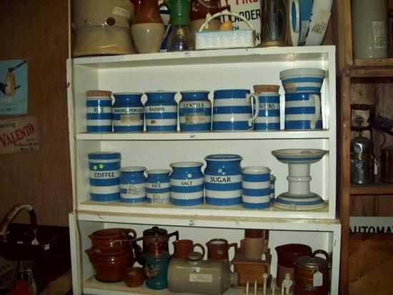 Appraisal: FOUR SHELVES OF COLLECTABLE CERAMICS STONE WARE ETC