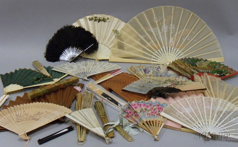 Appraisal: Twenty-five Assorted Hand Fans Europe and Asia th and th