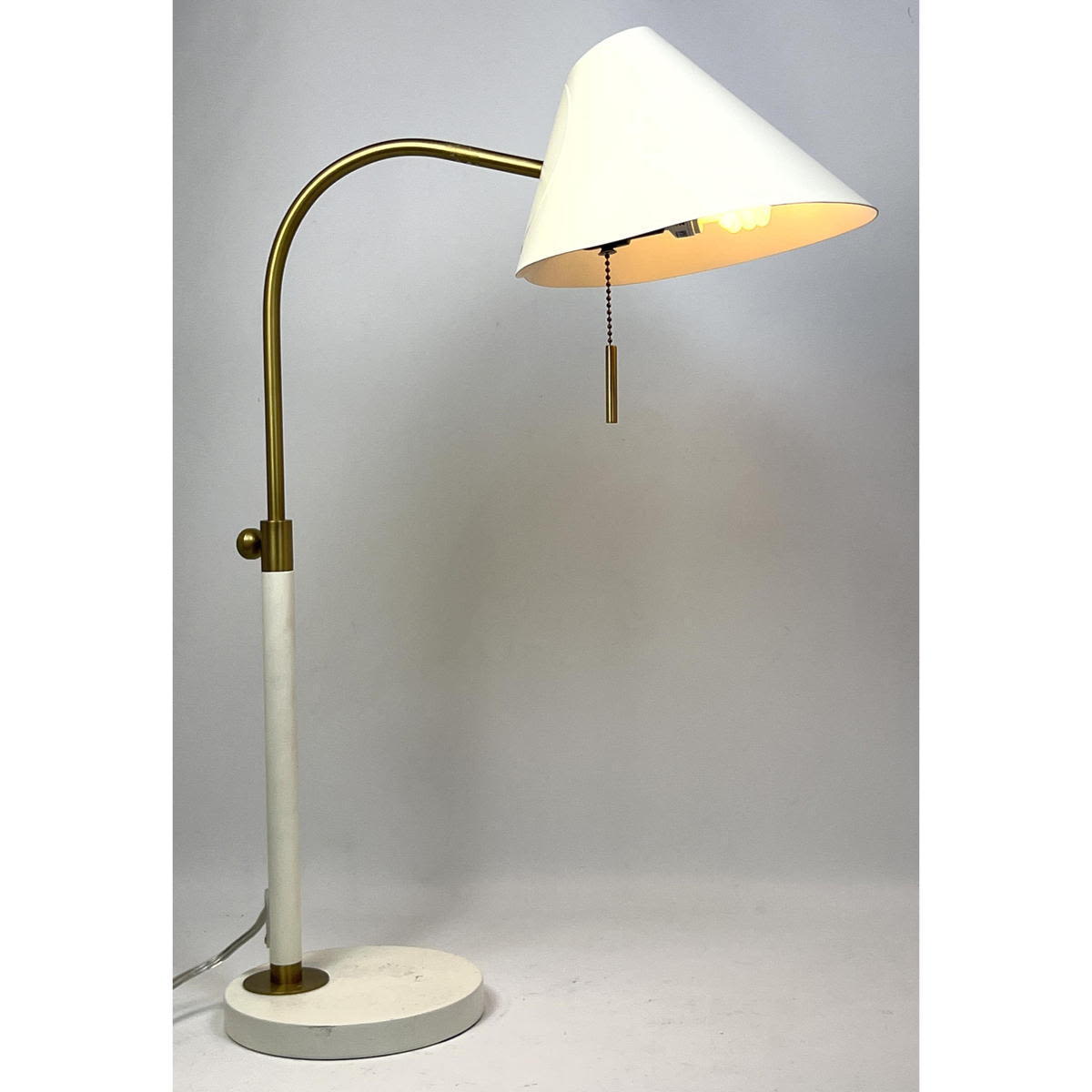 Appraisal: West Elm Goose Neck Desk Lamp Dimensions H inches W