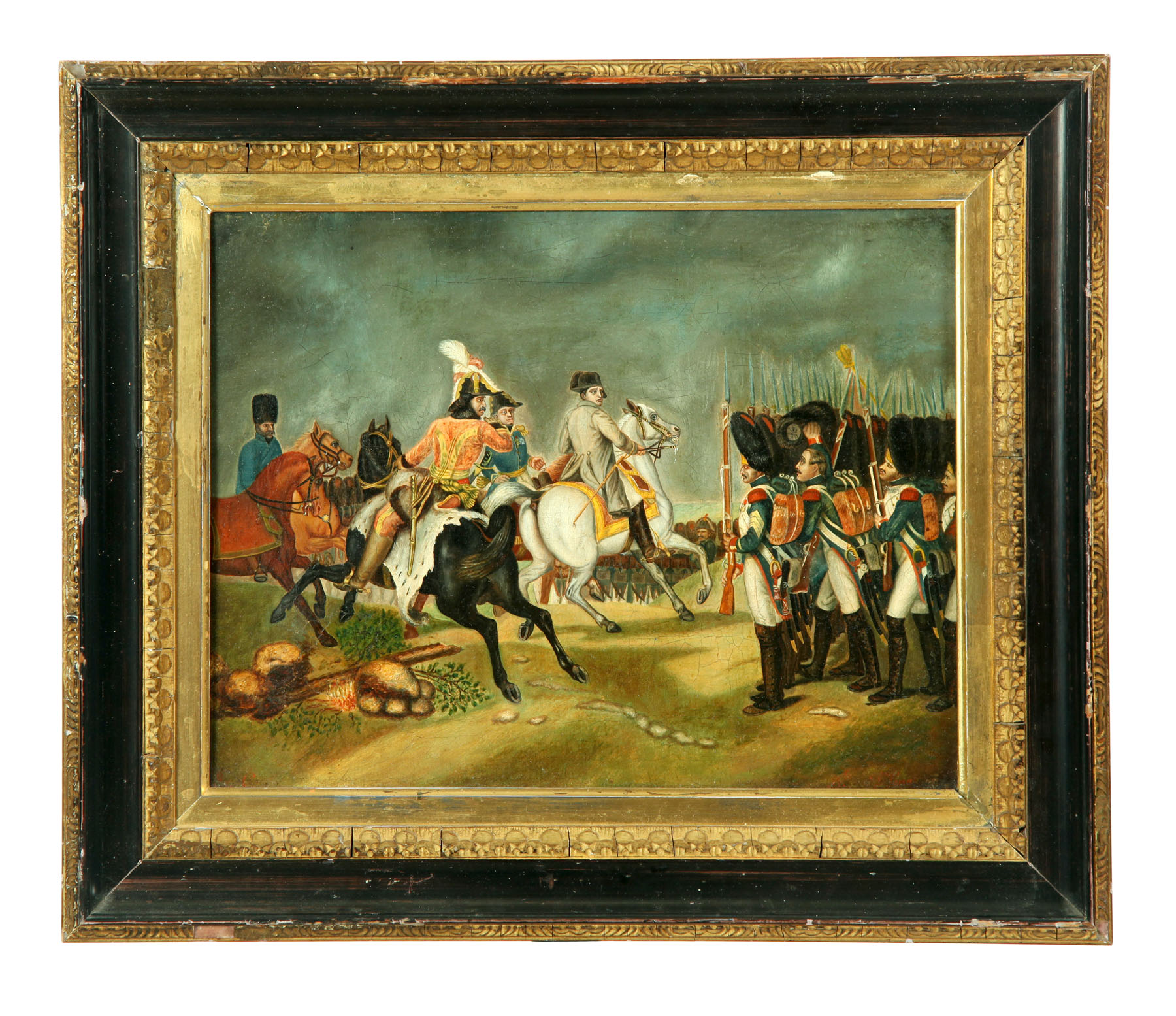 Appraisal: NAPOLEONIC SCENE AMERICAN OR EUROPEAN SCHOOL TH CENTURY Oil on