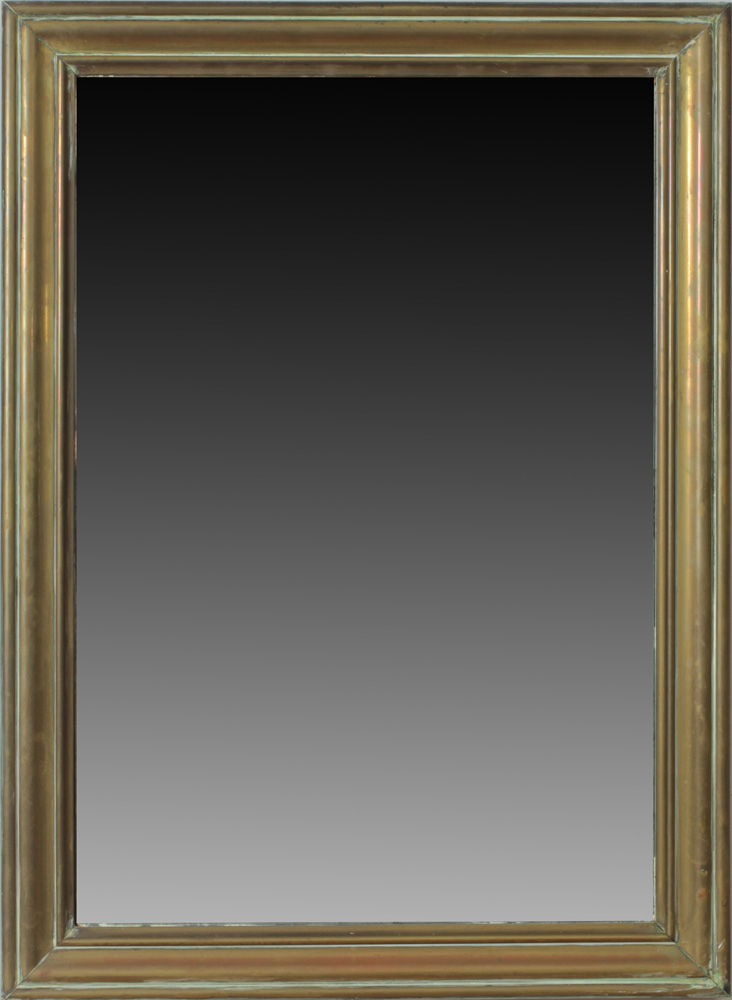 Appraisal: Napoleon III Brass-Mounted Wood Mirror x in Property from a