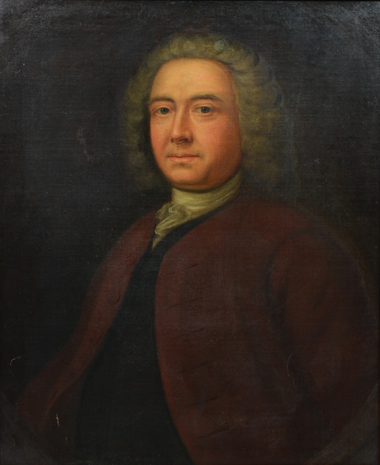 Appraisal: British School th Century oil on canvas Portrait of Man