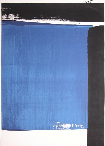 Appraisal: Artist Soulages Pierre French b Title Untitled Date circa Medium