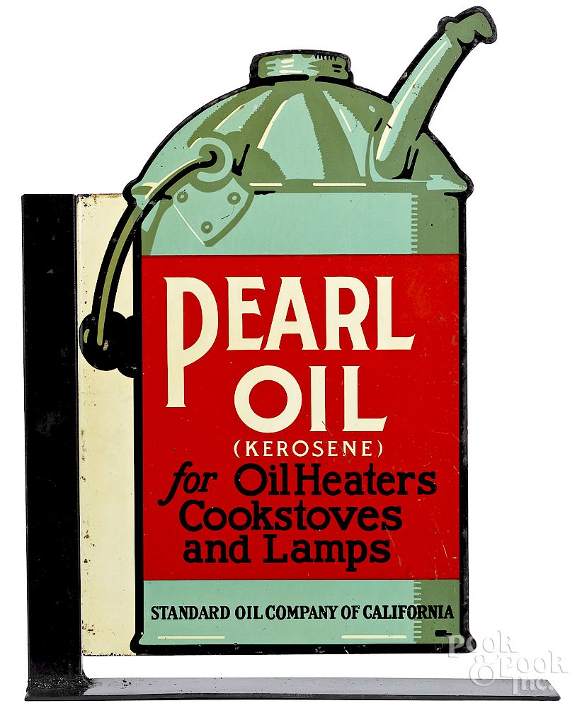 Appraisal: Standard Oil Company Pearl Oil Kersosene sign Standard Oil Company