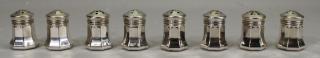 Appraisal: Cartier Sterling Silver Salt Pepper Shakers Set of Cartier Miniature