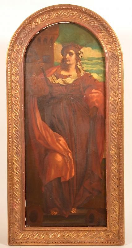 Appraisal: th Century Oil Painting of a Noblewoman Unsigned th Century