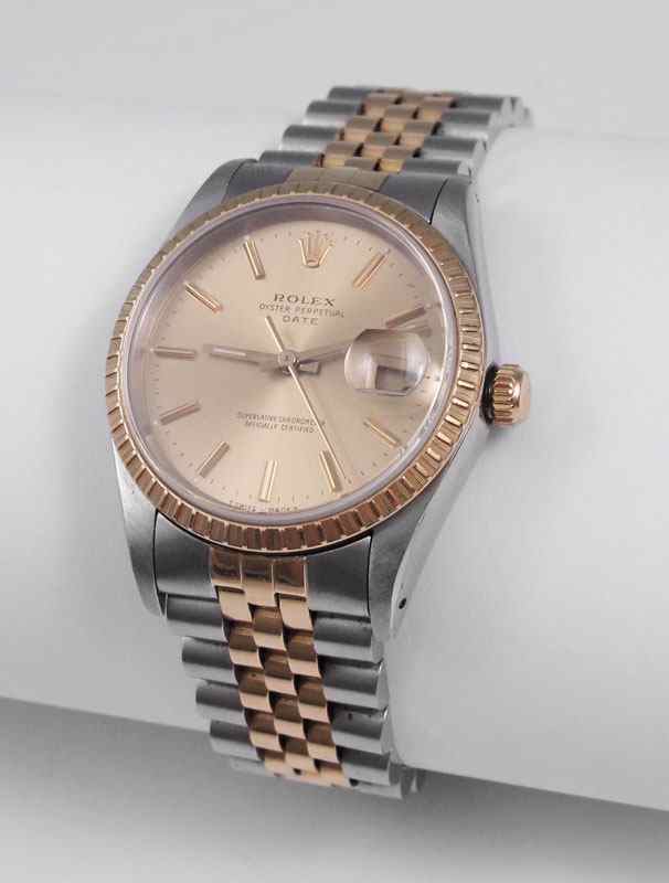 Appraisal: ROLEX OYSTER PERPETUAL WRISTWATCH CA K gold two tone date