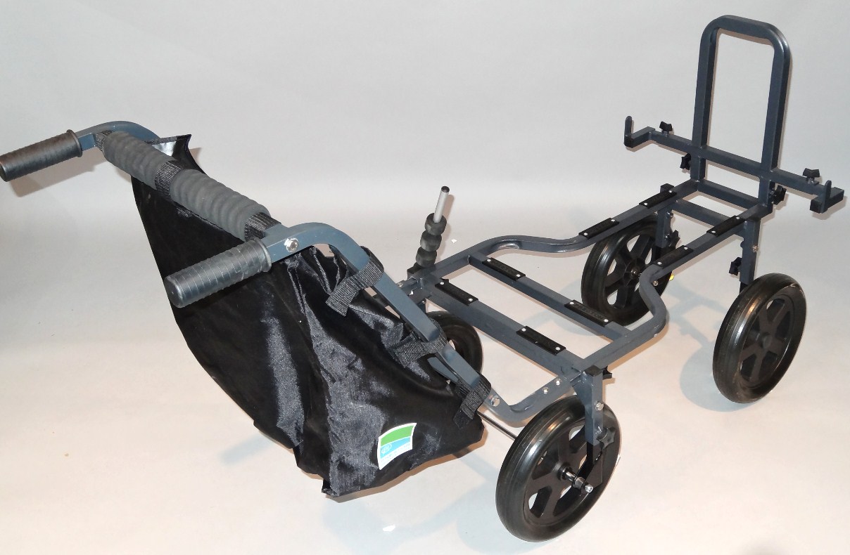 Appraisal: A modern Preston Innovations four wheel trolley with metal frame