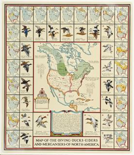 Appraisal: Richard E Bishop - Two Prints Map of the Surface