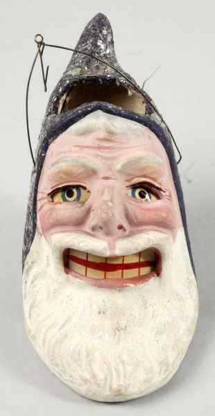 Appraisal: Rare Purple Santa Claus Lantern Description With original paper eyes