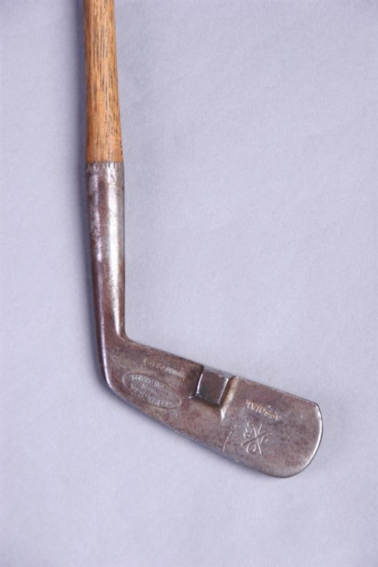 Appraisal: HIGHLY UNUSUAL GOLF PUTTER MARKED J R INGLIS circa With