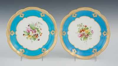 Appraisal: A Pair of Continental Porcelain Plates Unmarked apart from the