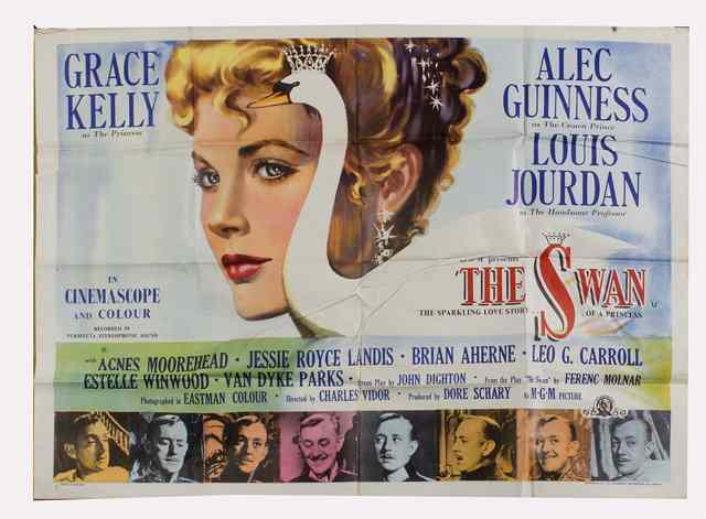 Appraisal: THE SWAN MGM romance starring Grace Kelly British quad x