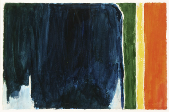 Appraisal: Alma Woodsey Thomas American - Abstraction in Blue Green Yellow