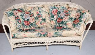 Appraisal: Vintage s wicker set in nice condition Vintage s wicker