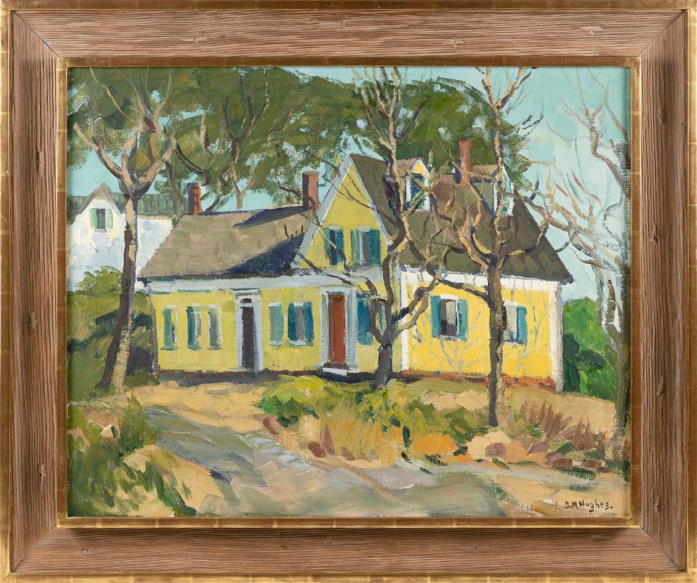 Appraisal: DAISY MARGUERITE HUGHES MASSACHUSETTS CALIFORNIA - OLD YELLOW HOUSE AT