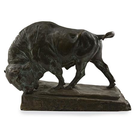 Appraisal: Bronze Figure of a Buffalo Estimate -