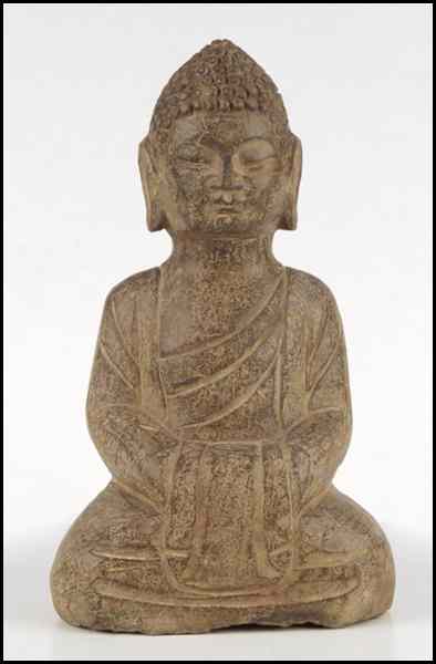 Appraisal: CARVED STONE BUDDHA Height '' Condition No Specific Condition Recorded