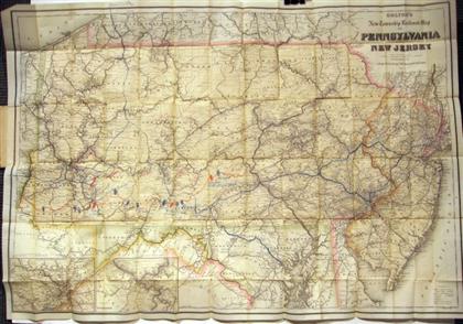 Appraisal: pieces Fold Maps Colton G W G C B publisher