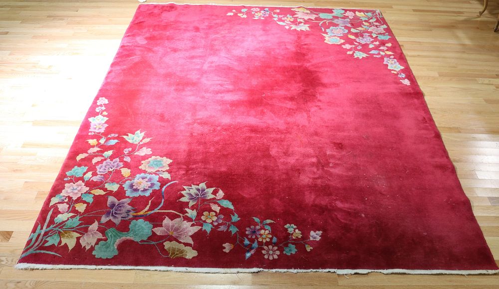 Appraisal: Art Deco And Finely Hand Woven Chinese Carpet From a