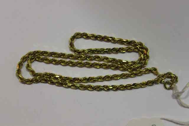 Appraisal: A CT GOLD NECKLACE of stylised form grams