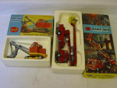 Appraisal: Priestman Cub Shovel Simon Snorkel Fire Engine boxed G