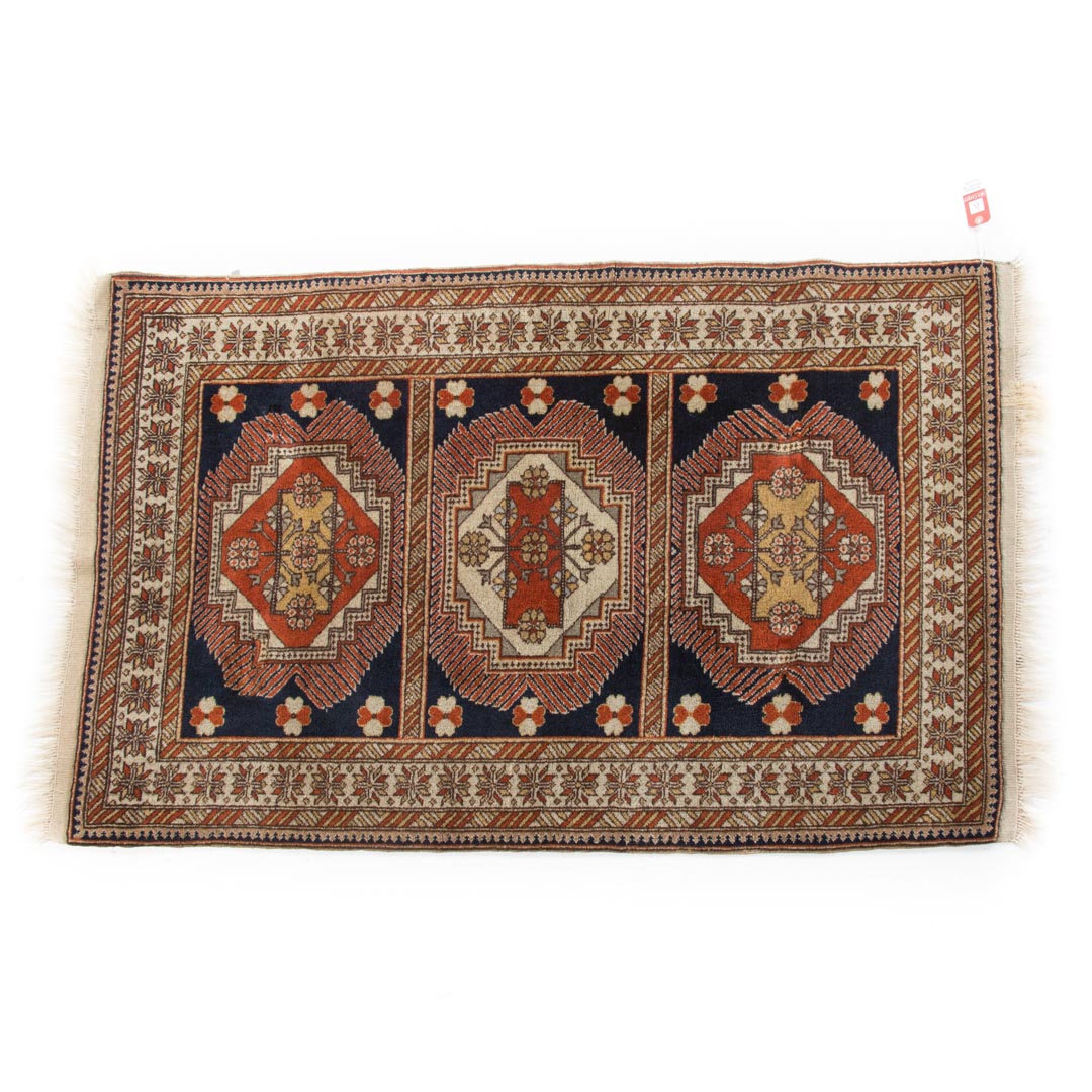 Appraisal: Transylvanian Tribal rug approx x Romania circa Condition Worn fringe