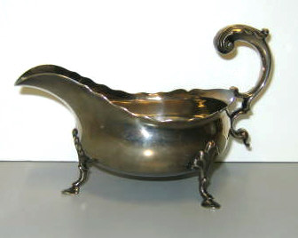 Appraisal: THOMAS WHIPHAM CHARLES WRIGHT LONDON Late Georgian silver sauce boat