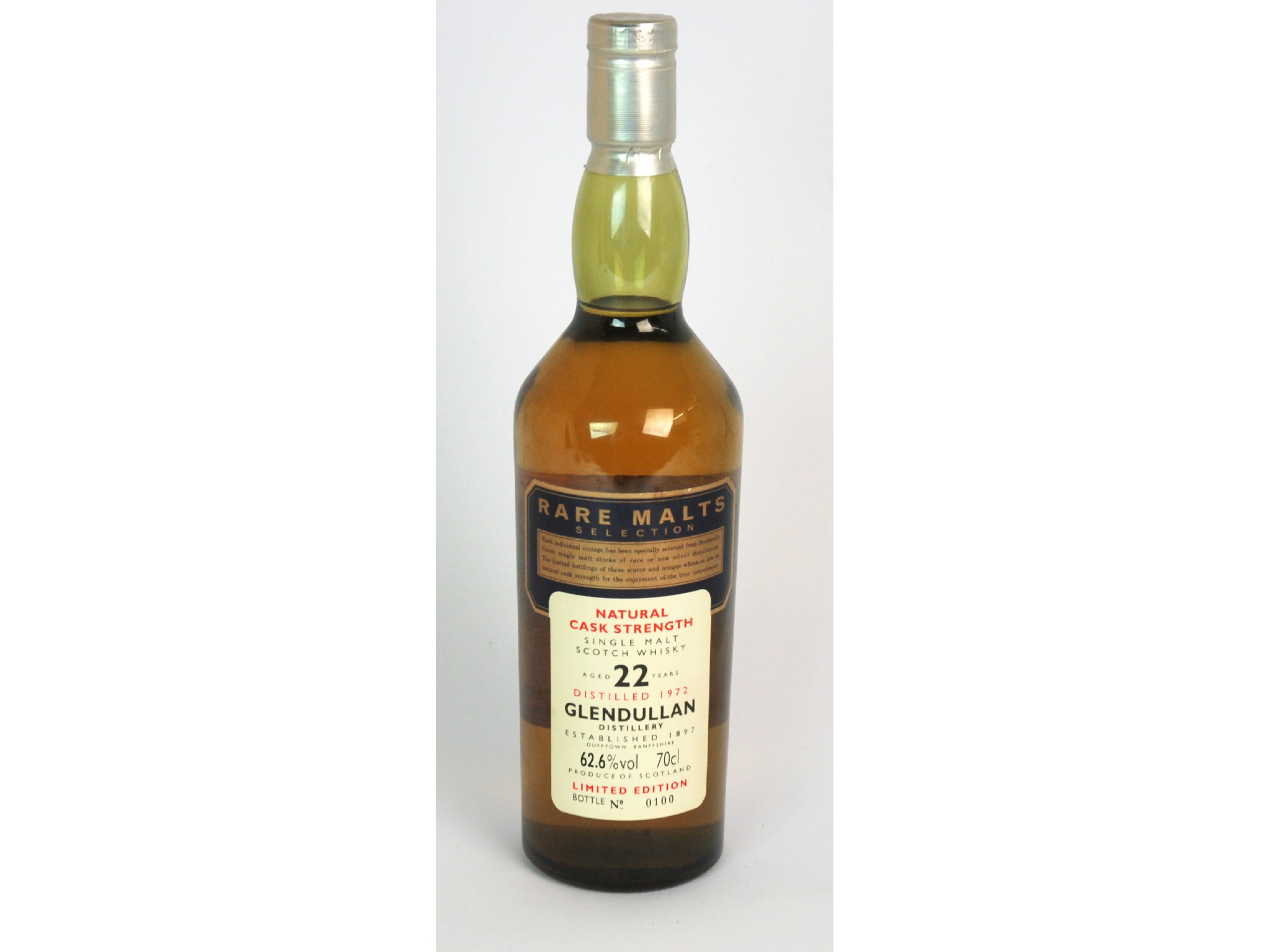 Appraisal: Glendullan year old distilled part of the Rare Malt Section