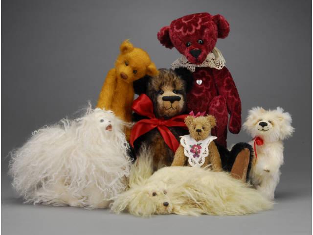 Appraisal: Lot Seven Contemporary Artist Animals Includes three Ballard Baines bears