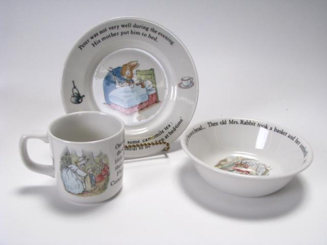 Appraisal: Wedgwood Beatrix Potter Peter Rabbit Nursery Set in box