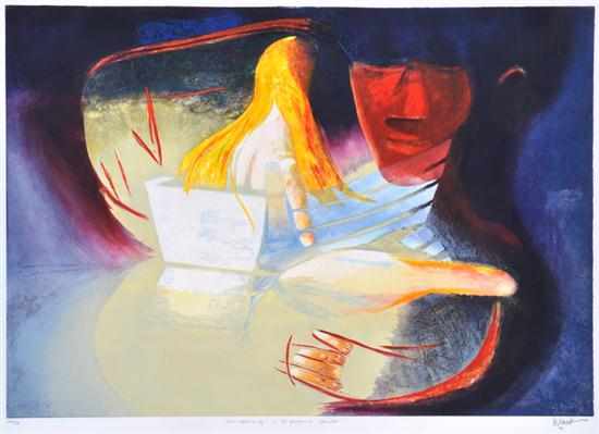 Appraisal: CHARLES BLACKMAN BORN Mindsong - Orpheus Suite collograph x cm