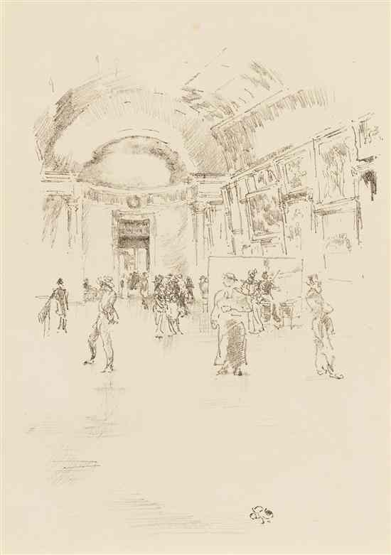 Appraisal: James Abbott McNeill Whistler American - The Long Gallery Louvre