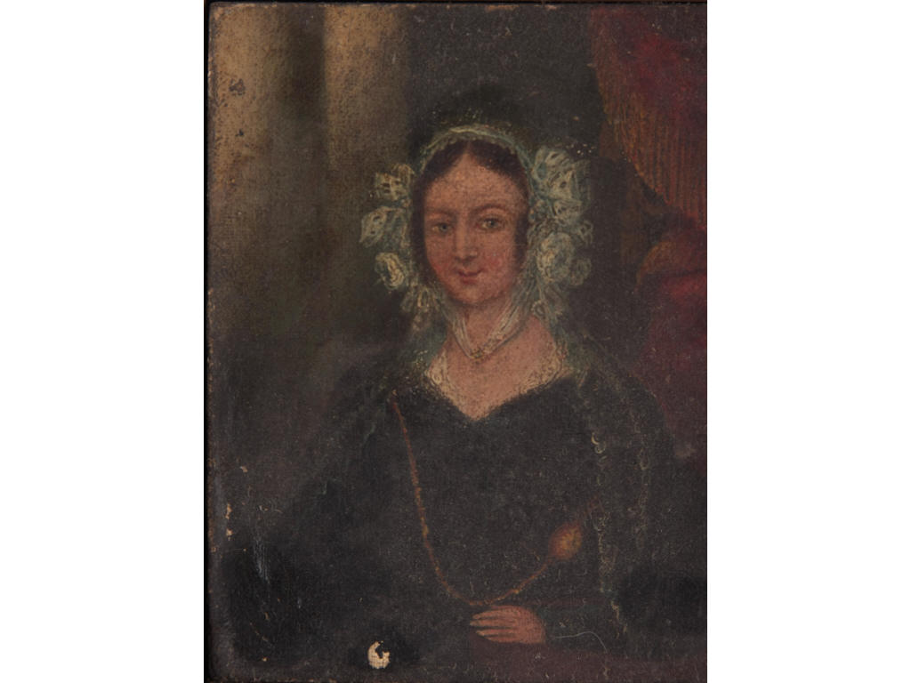 Appraisal: English School Portrait of a Duchess th c oil on