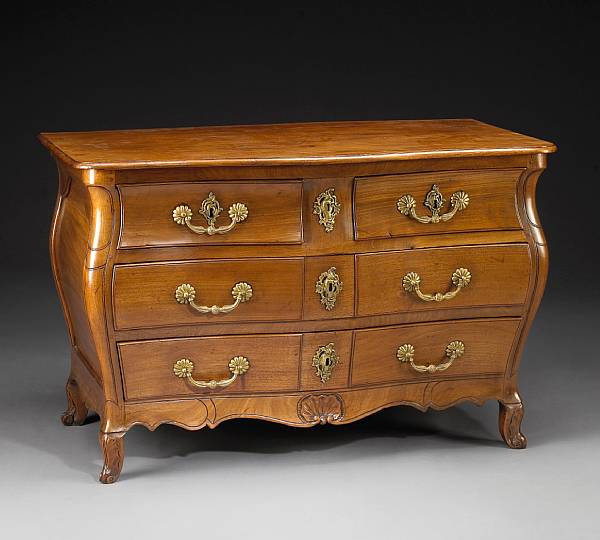 Appraisal: A Louis XV walnut commode third quarter th century The