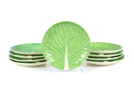 Appraisal: Sale Lot A Set of Nine Dodie Thayer Lettuce Ware