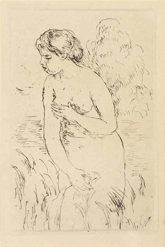 Appraisal: Pierre-Auguste Renoir French - Baigneuse Debout a Mi-Jambes etching x