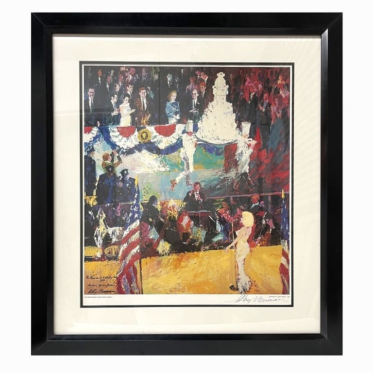 Appraisal: Leroy Neiman Happy Birthday Mr President Leroy Neiman Happy Birthday