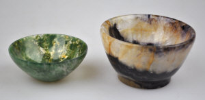 Appraisal: A Blue John bowl cm diam to w a moss