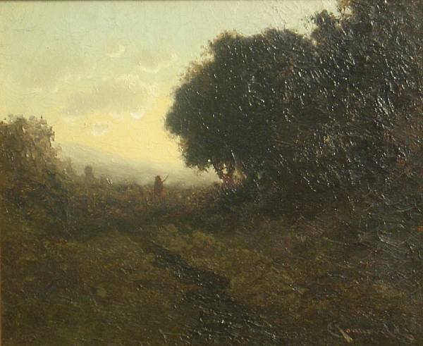 Appraisal: Carl Henrik Jonnevold American - Figure on a path signed