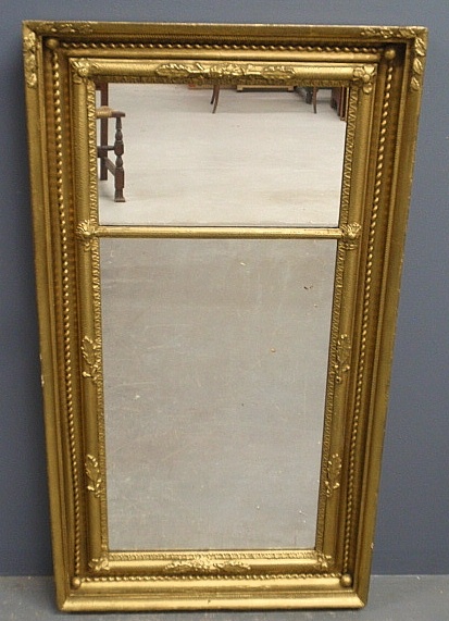 Appraisal: - Gilt framed mirror with Newman Galleries label verso x