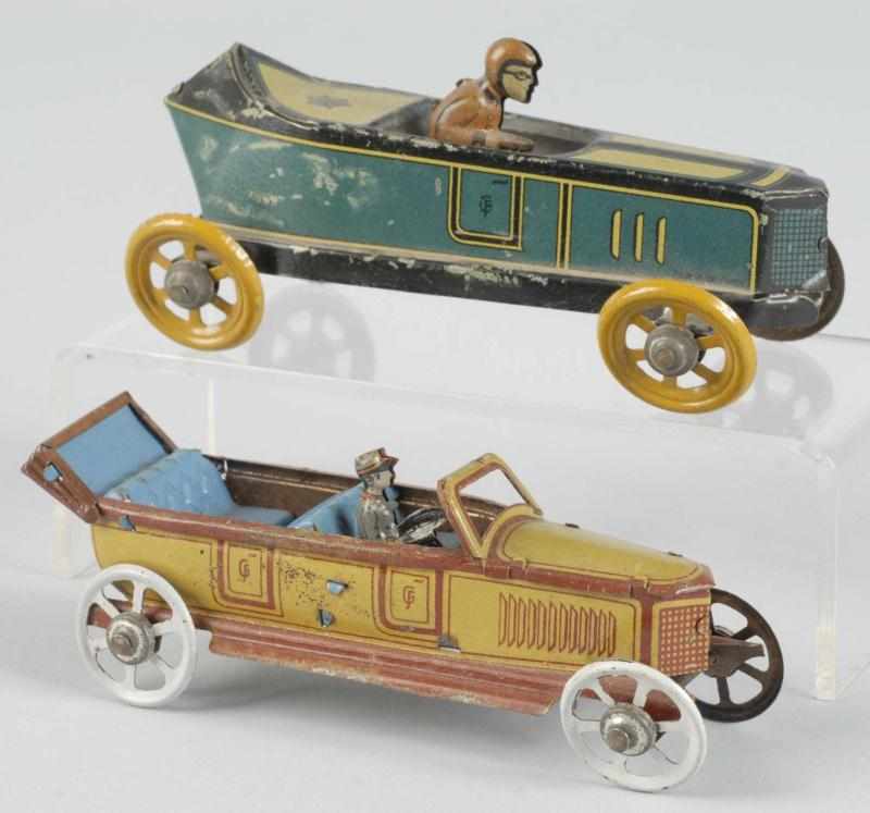 Appraisal: Lot of Tin Litho Automobile Penny Toys Description German Includes