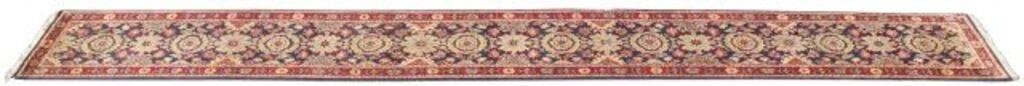 Appraisal: Hand-tied Jaipur runner India approx ' l ' w