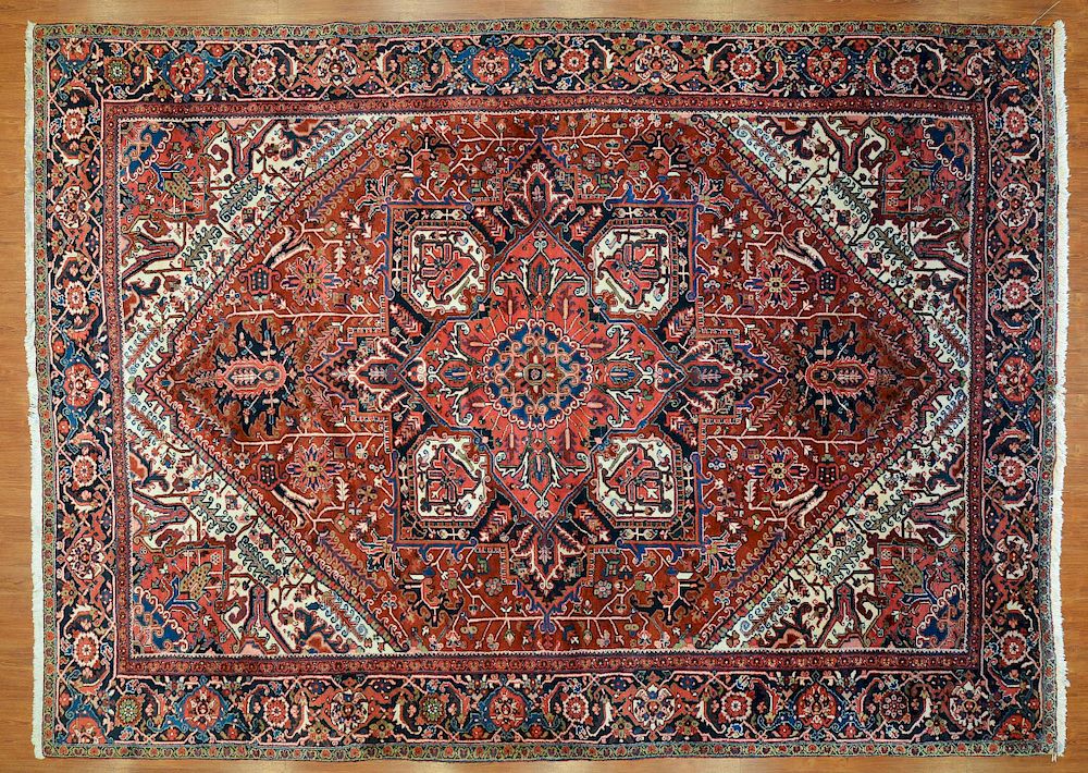 Appraisal: Persian Herez carpet approx x Iran modern Condition Excellent condition