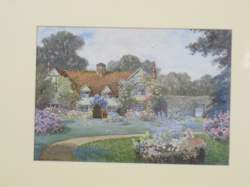 Appraisal: JAMES MATTHEWS At Tillington Sussex At Bury Sussex signed and