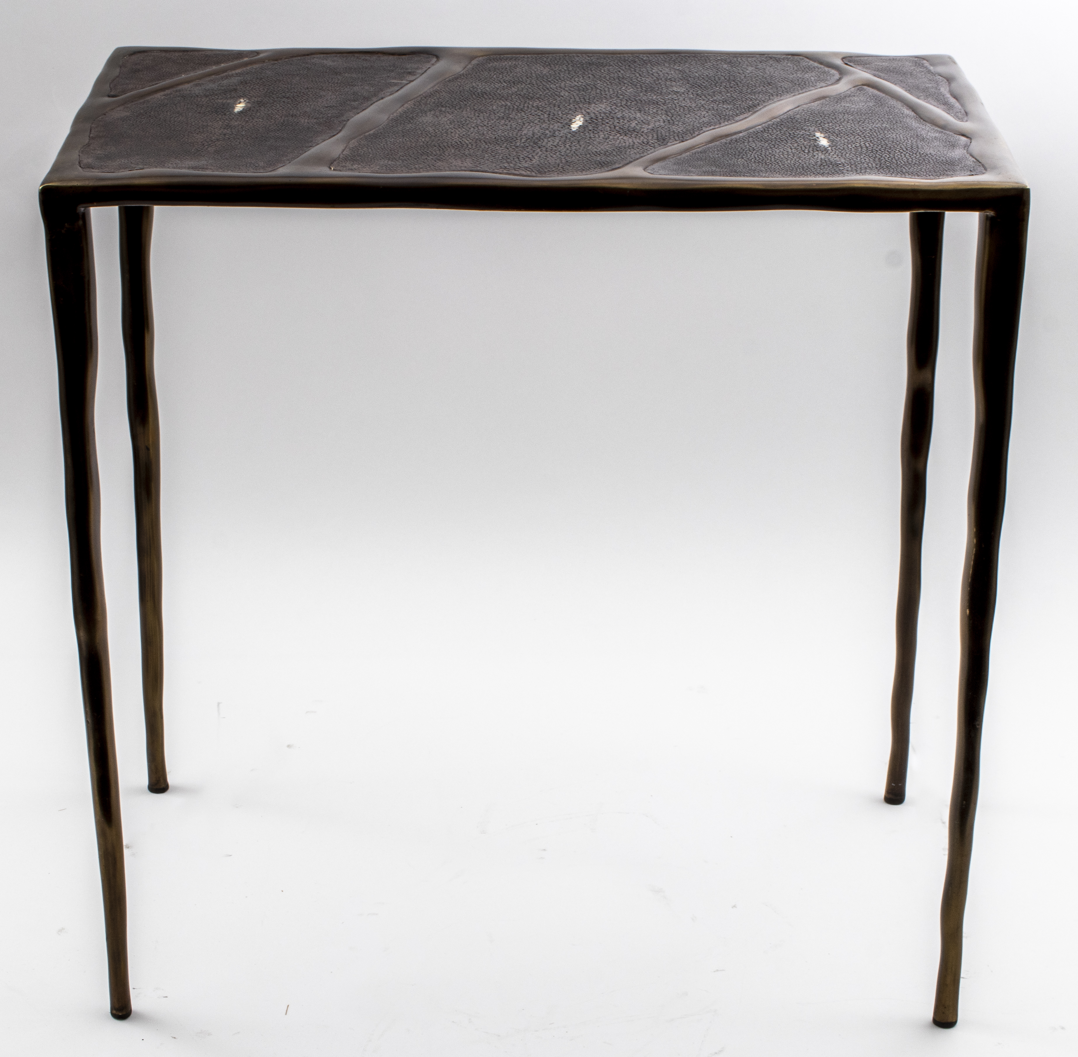 Appraisal: R Y AUGOUSTI 'MELTING' SHAGREEN SIDE TABLE R Y Augousti