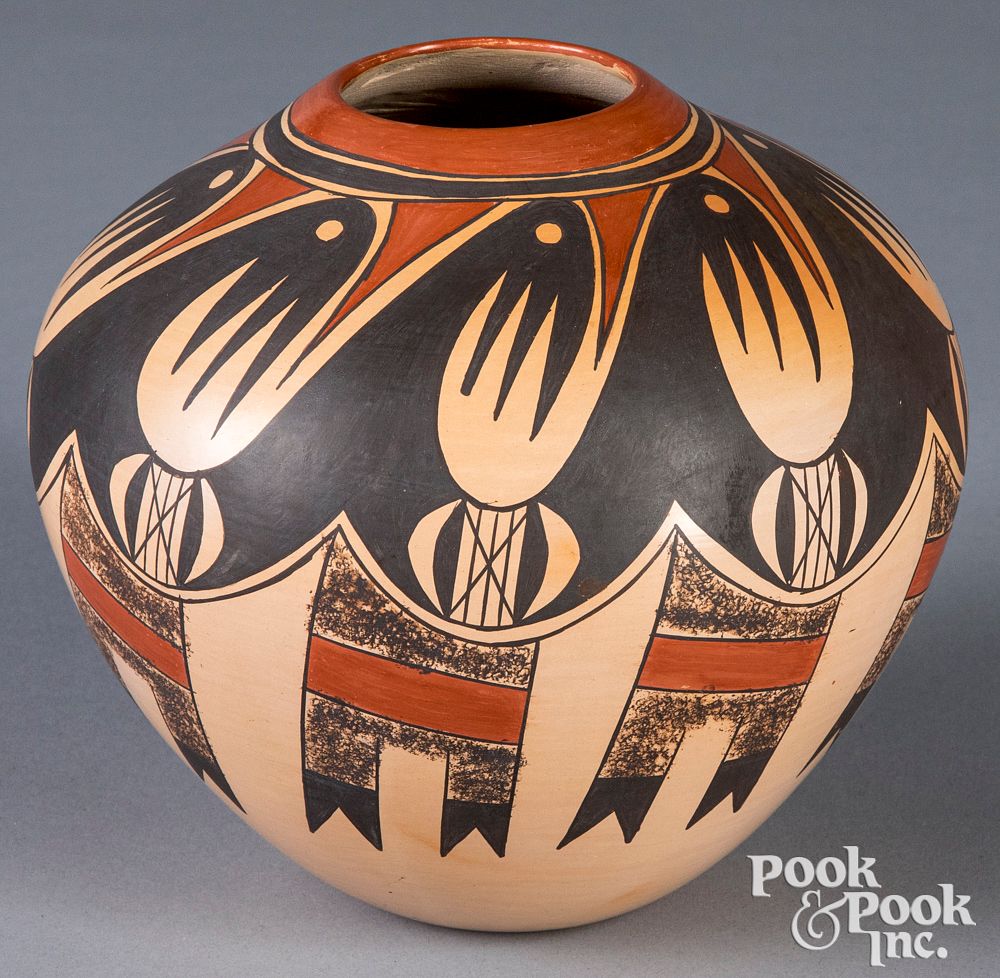 Appraisal: Reva Polacca Nampeyo Hopi Indian vessel Reva Polacca Nampeyo signed