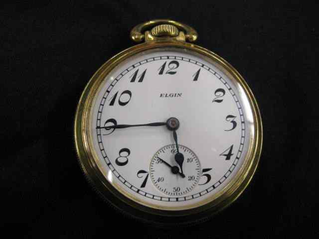 Appraisal: Elgin Railroad Pocketwatch jewel Father Time model size stemwind lever