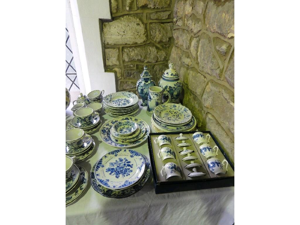 Appraisal: A collection of continental and other blue and white ceramics